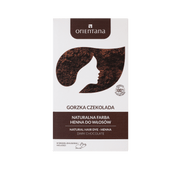 BIO HENNA naturalna farba do włosów długich GORZKA CZEKOLADA 100 g - Orientana