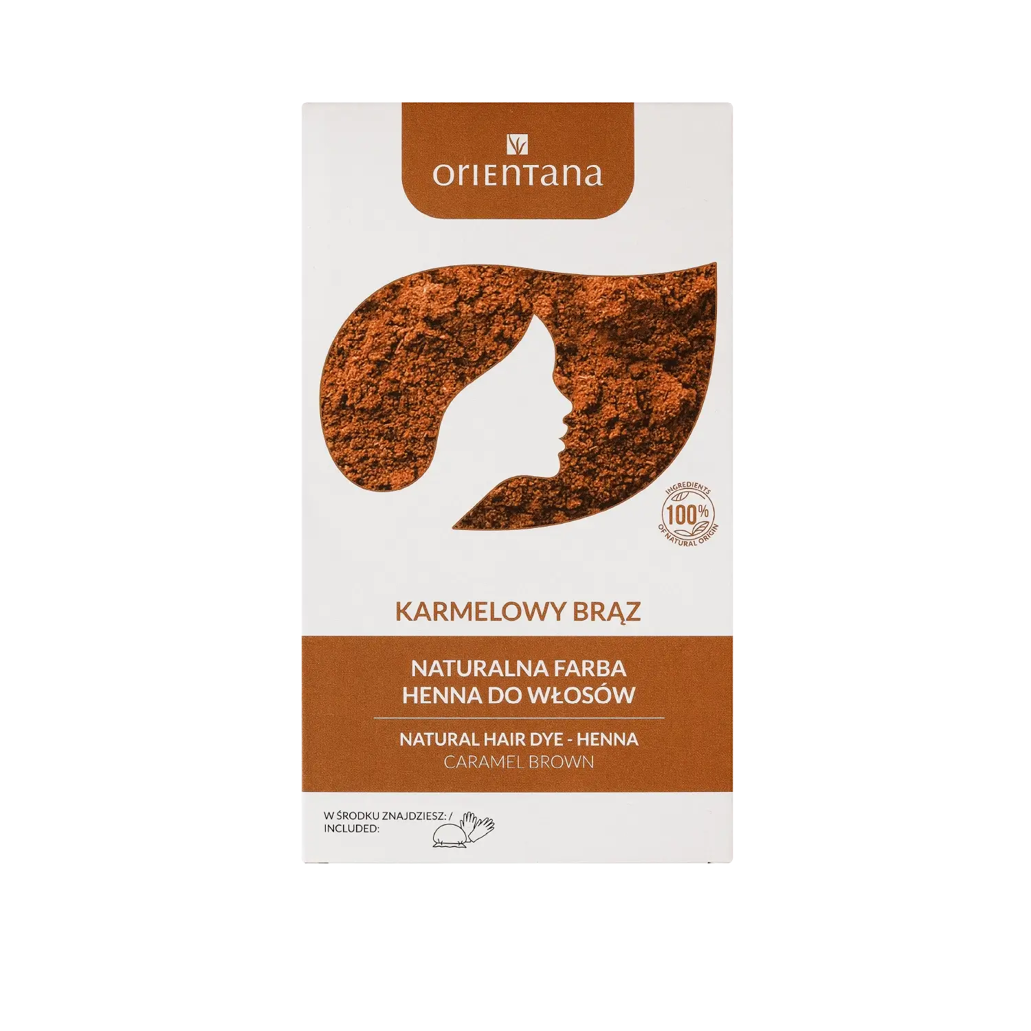 karmelowa henna do włosów orientana
