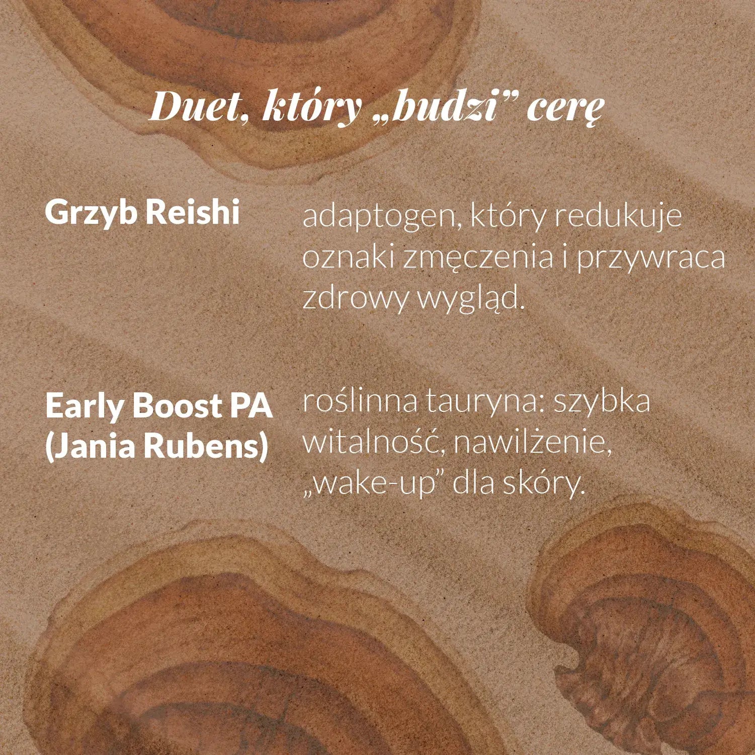 działanie Grzyba reishi i roślinnej tauryny w boosterze Orientana