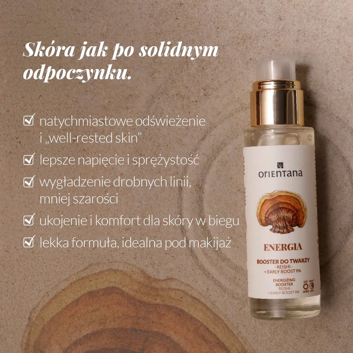 Booster Orientana Energia w szklanym opakowaniu z pompką
