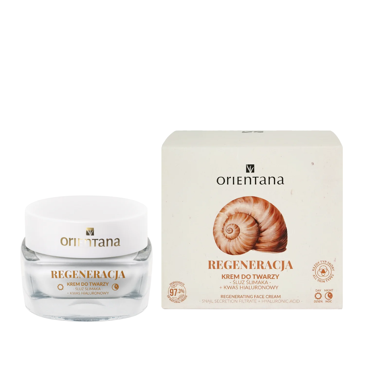Naturalny krem do twarzy ŚLUZ ŚLIMAKA 50 ml - Orientana