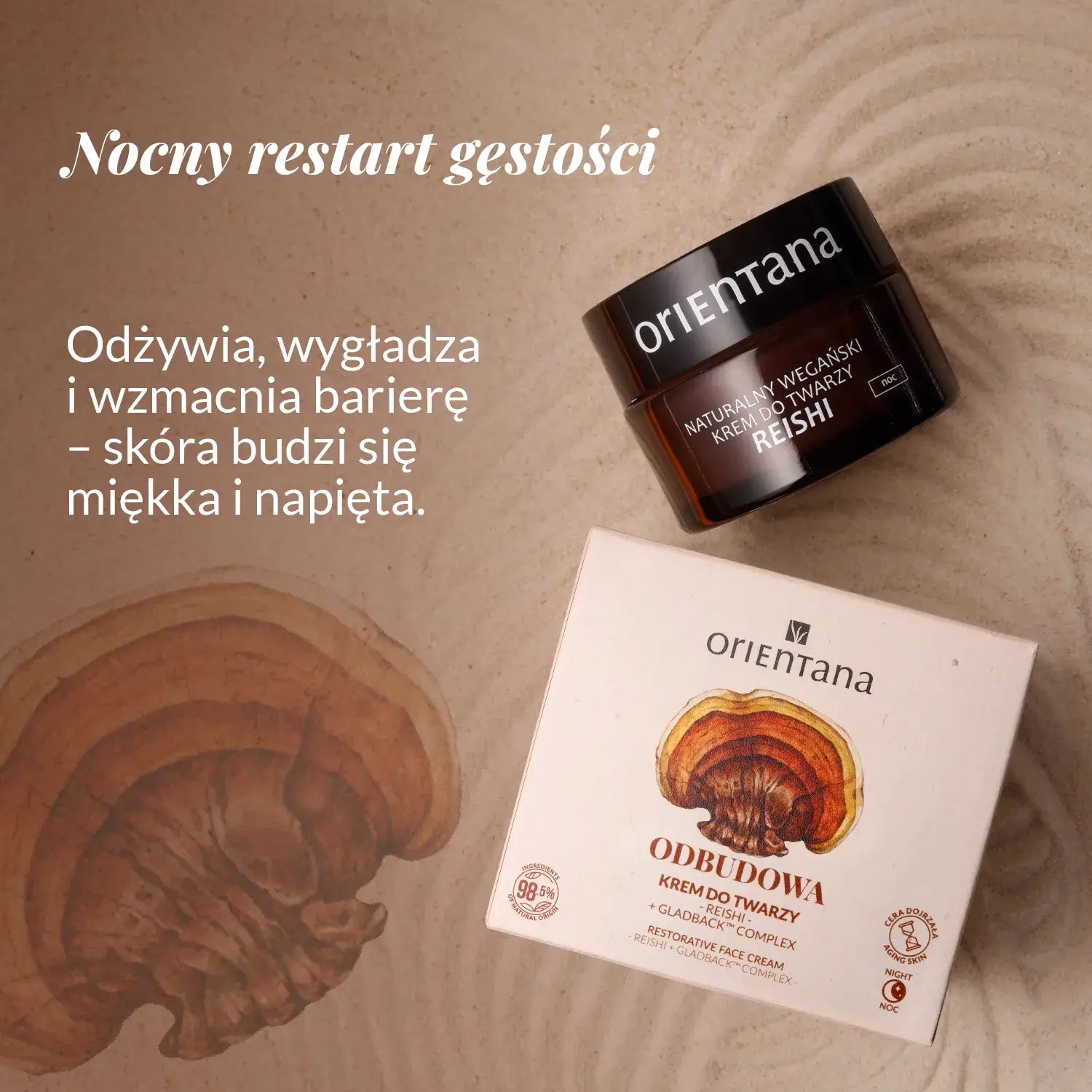 krem do twarzy na noc reishi orientana