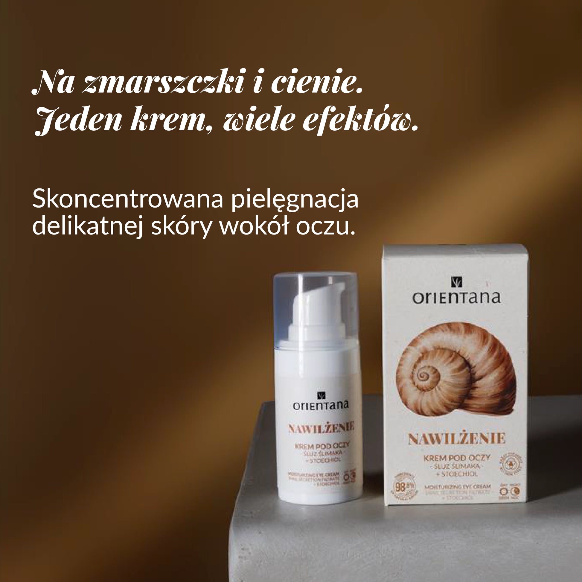 Krem pod oczy ze śluzem ślimaka - nawilżenie 