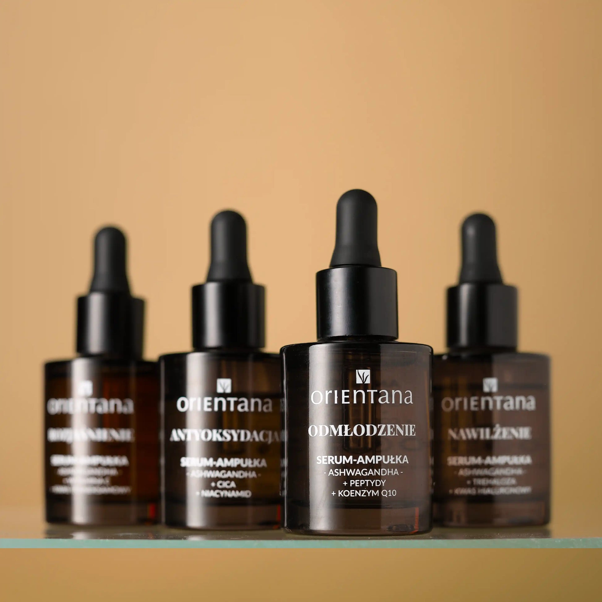 cztery serum ampułki orientana