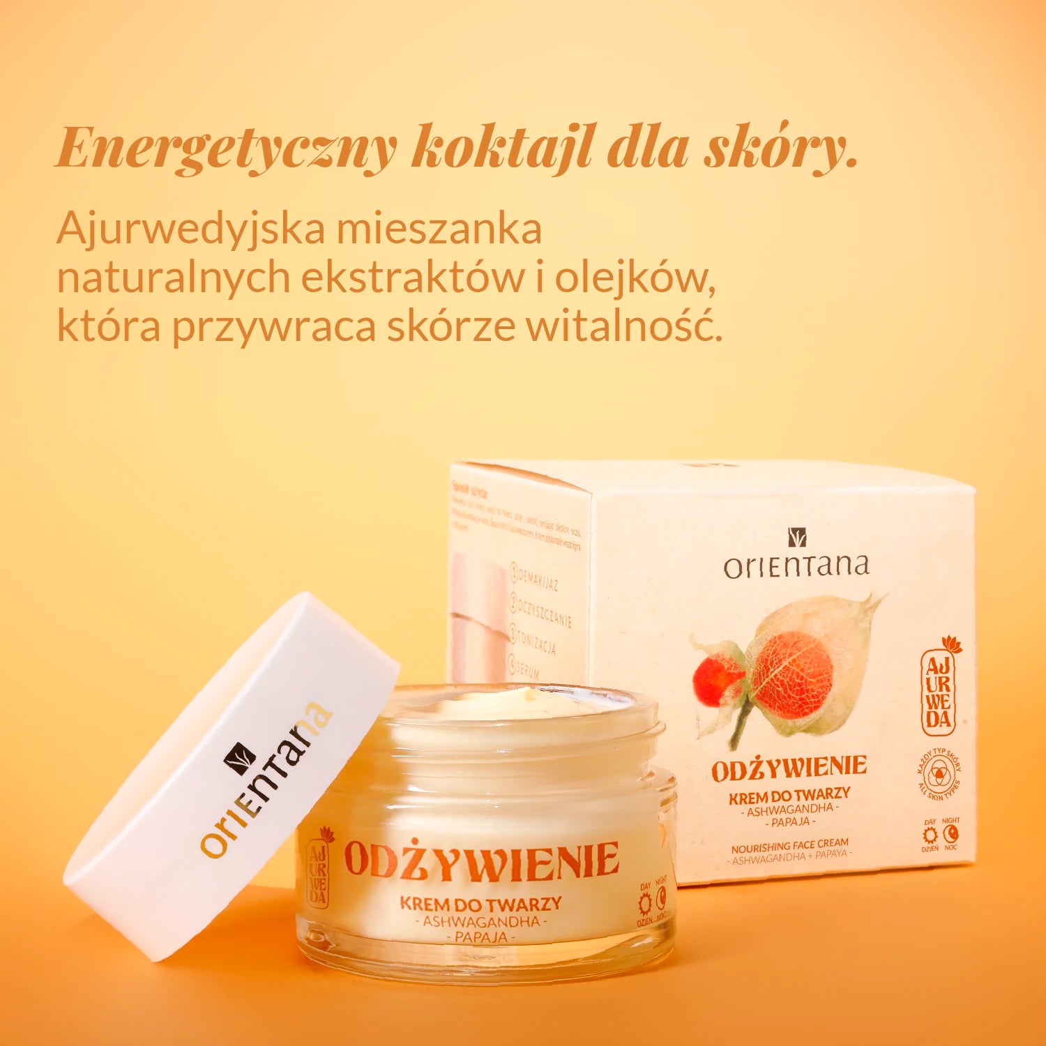 odżywczy krem do twarzy z ashwagandhą
