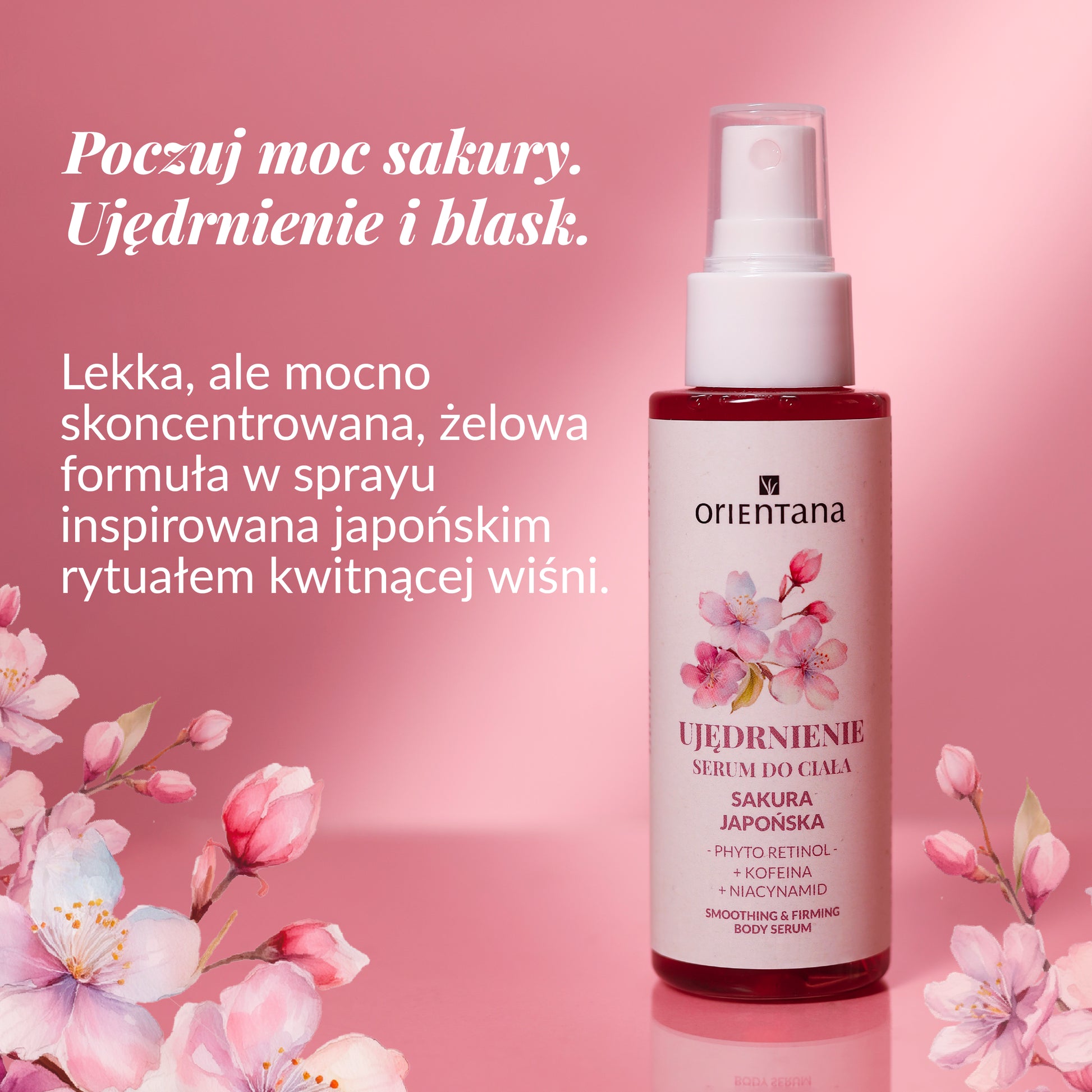 Serum do ciała Sakura Japońska - ujędrniające i wygładzające 100 ml