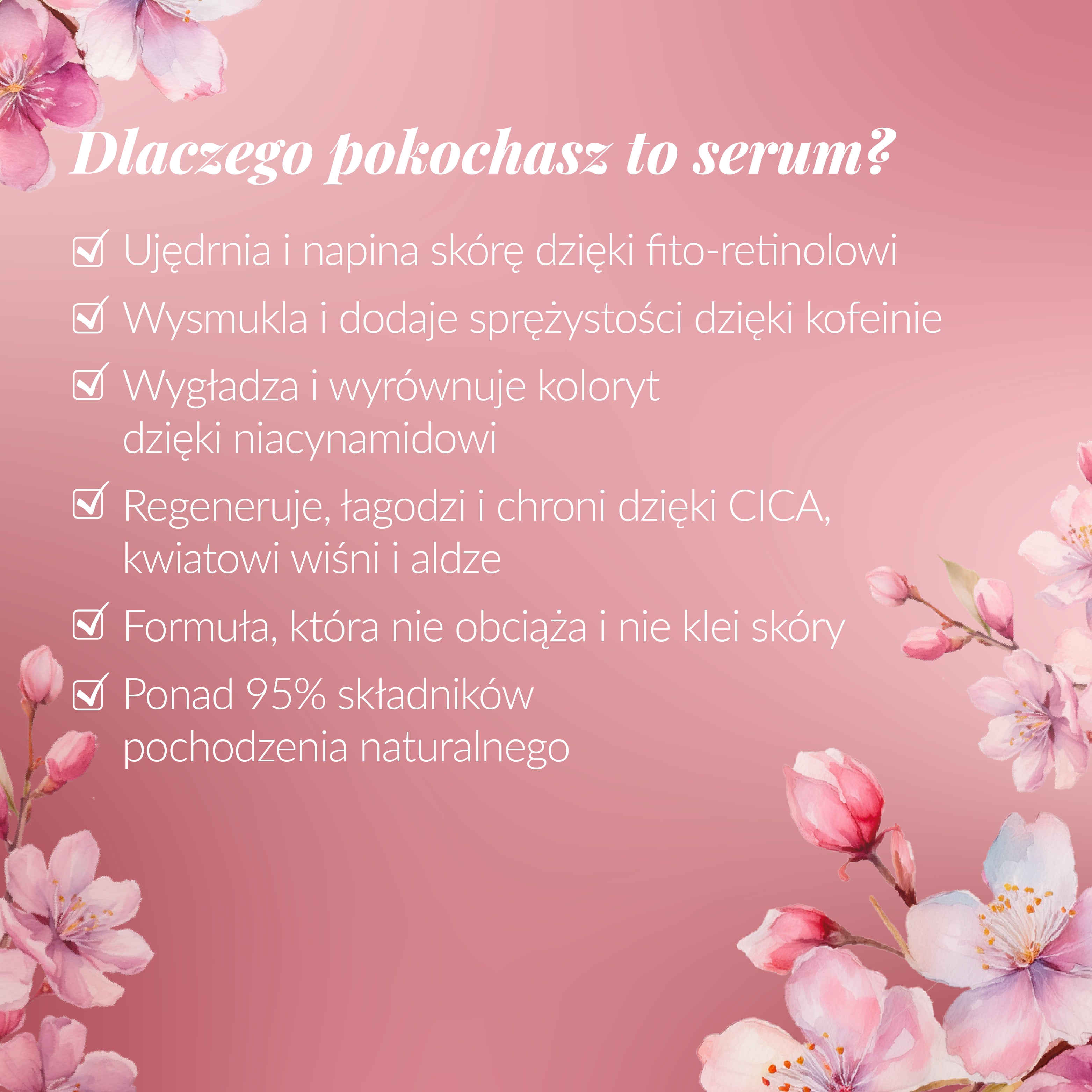 Serum do ciała Sakura Japońska - ujędrniające i wygładzające 100 ml