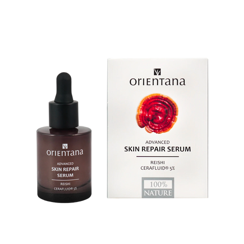 Serum Orientana Cerafluid 5% + Reishi – intensywne nawilżenie, regeneracja i wygładzenie skóry.