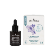 Serum z fitohormonami Endorfiny Orientana z pieprzem mnisiem, czerwoną koniczyną i witaminą E – aktywujące odnowę skóry serum przeciw oznakom hormonalnego starzenia.