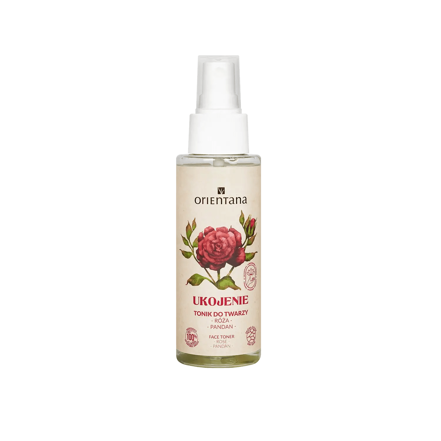 Tonik do twarzy RÓŻA JAPOŃSKA i PANDAN 100 ml - Orientana